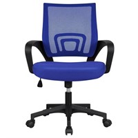 B3766 Adjustable Mid Back Office Chair - Blue