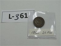 1865 - 2 Cent pc