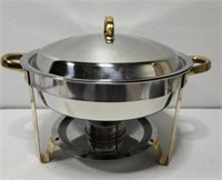 Gold accent chafing dish like new
