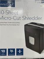 INSIGNIA MICRO CUT SHREDDER RETAIL $150