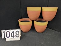4 Matching Composition 12" Planters