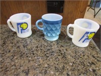 3 fireking mugs incl:pacers