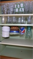 Contents of Shelf - Drinking Glasses, Bowls &