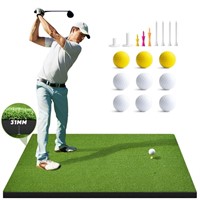 Golf Hitting Mat, 5x4ft Artificial Golf Turf