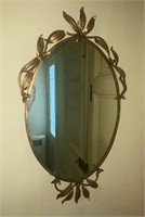 20th C. Art Deco Brass Mirrors - Two