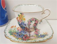 Tudor Shape Tea cup & saucer, made in England