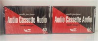2x sealed Woolco audio cassettes