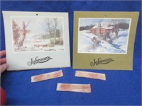 johnson's dairy lot (3 spoons & 2 calender covers)