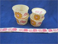 borden dairy ice cream spoons & containers