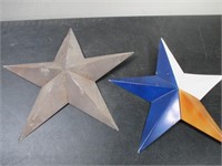 Two Metal Decor Stars