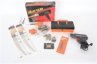 Heat Gun, Fiskars Saw Blades, Locks