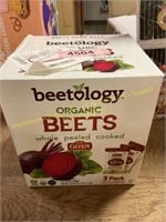 3-pk Beetology organic cooked beets ready to eat