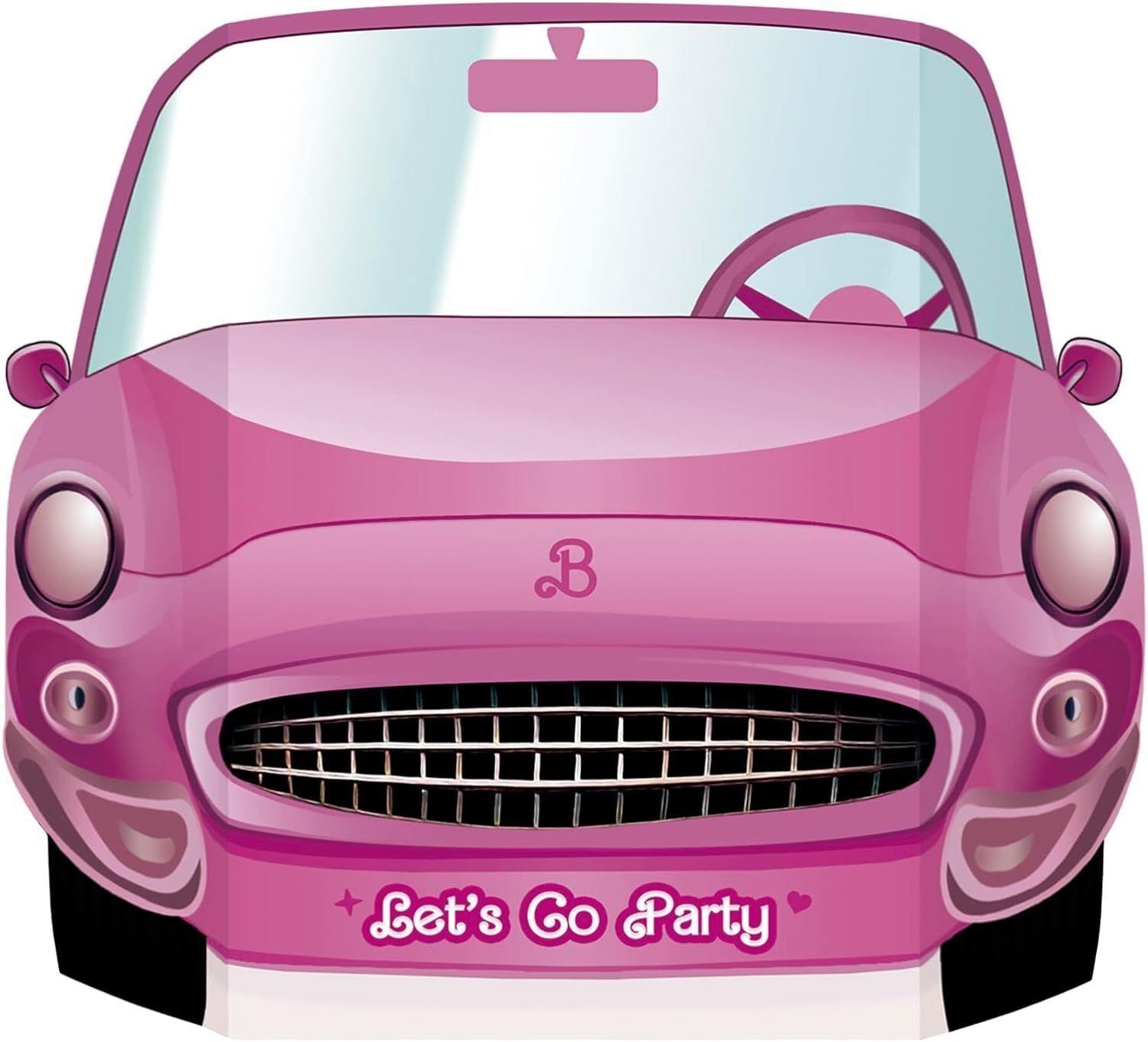 5pk Pink Convertible Cars Photo Booth Props