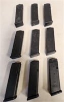 P - LOT OF 9: 9MM AMMO MAGS (Q38)
