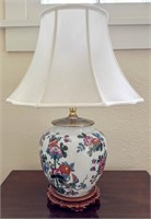 Hand Painted Porcelain Lamp