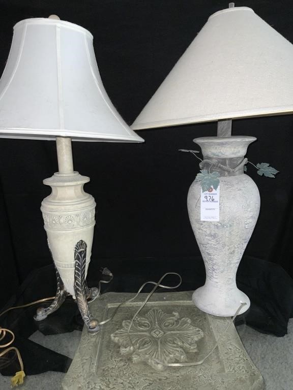 (2) Ceramic/Terracotta Lamps