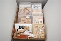 Box of Rubber Stamps, Various Sizes