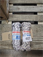 2- bundles of nylon rope
