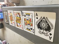 5 Large Vinyl Playing cards 1 is Transparent