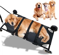 $122  Dog Stretcher for Large Dogs with 4 Wheels