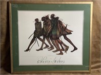 Signed Charles Bibby Framed and Matted