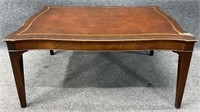 Leather Insert Coffee Table