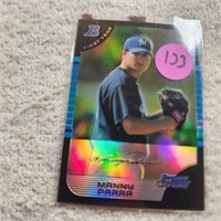 2005 Bowman Chrome Refractor 1st Year Manny Parra