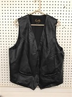 Scully Leather Vest Front and Back Size 44