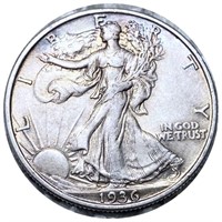 1936 Walking Liberty Half Dollar CLOSELY UNC