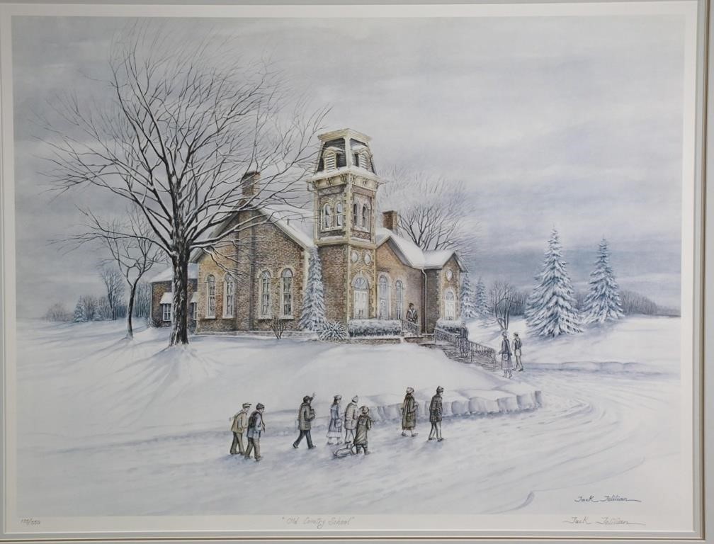 Jack Jelilian 'Old Country School' Ltd Ed. Litho