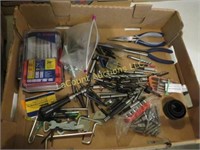drill bits pliers assorted garage smalls