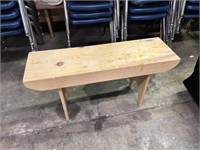 WOOD BENCH- 35 INCHES LONG