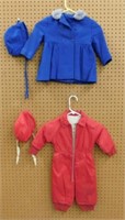 1960's child's snowsuit - 1940's girl's wool coat