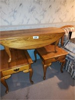 3 X'S BID BROYHILL OAK LIVING ROOM TABLES 1 DRAWER