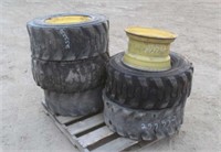 (5) Assorted 12-16.5 Skid Steer Tires