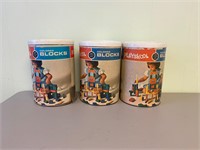Vintage Playskool Colored Block Sets - 3