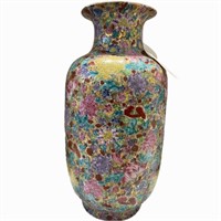 Multi-Colored Floral Vase