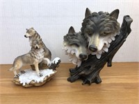 Wolf figurines