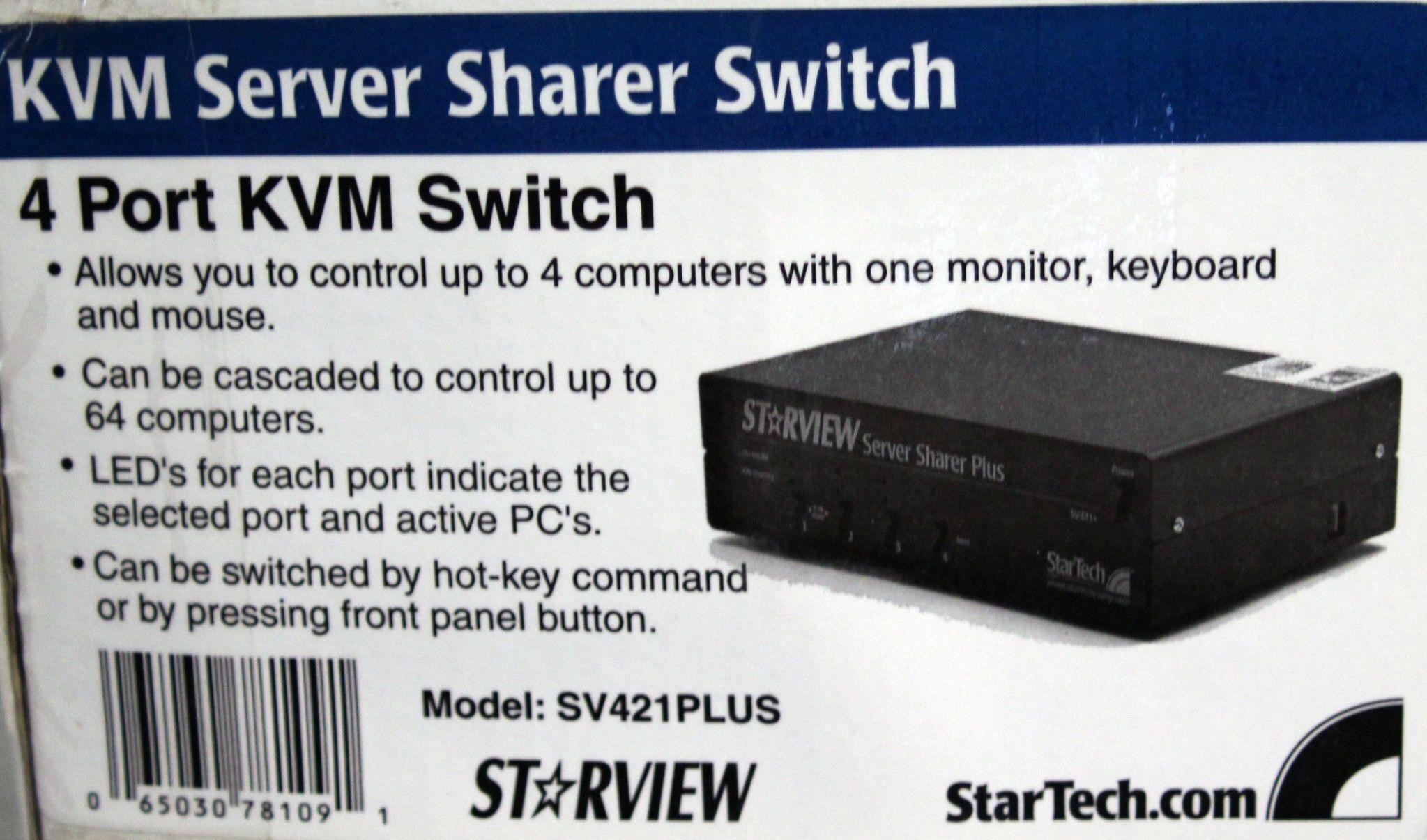 Starview 4 Port Personal Server Sharer Switch