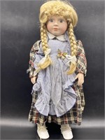 Vintage Porcelain Face, Hands Doll