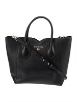 Michael Kors Black Leather Top Handle Bag