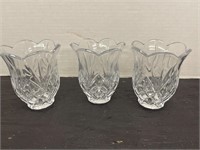 Set of 3 Crystal Candle Holder’s