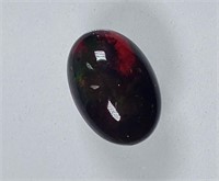 Certified 3.15 Cts Natural Black Opal
