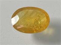 Certified 4.50 Cts. Natural Yellow Sapphire