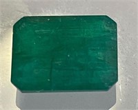 Certified 5.25 Cts Natural Emerald