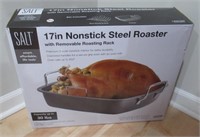 NIB 17" nonstick steel roaster.
