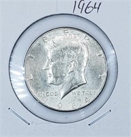 1964 U.S. Silver Kennedy Half Dollar