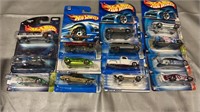 14 Hotwheel Cars on Cards