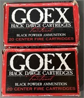 40 rnds Goex .45-70 Black Powder Ammo
