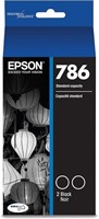 Qty.4 Epson T786120-D2 Black Ink Cartridges